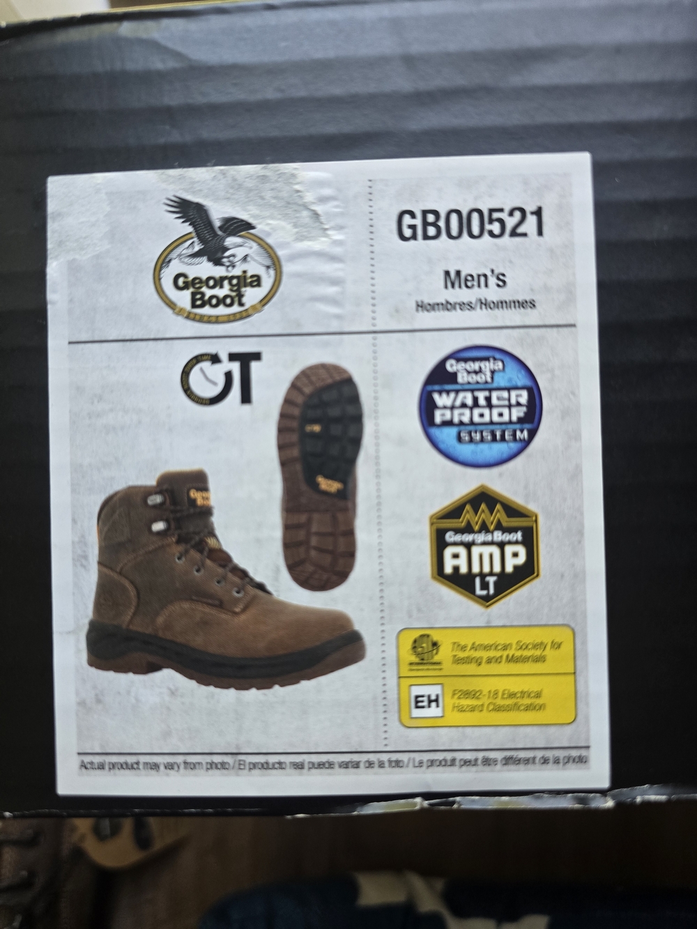 Georgia Boot Men's AMP LT Edge Waterproof Work Boots - Picture 6 of 7